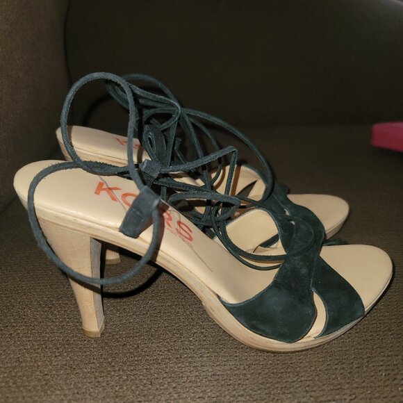 Michael Kors Lace Up High Heel Sandals - Picture 2 of 13